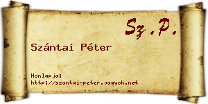 Szántai Péter névjegykártya